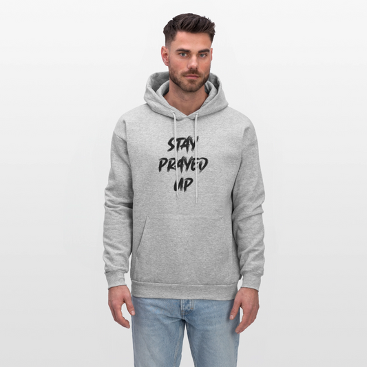 Stay Prayed UpMen's Hoodie - heather gray