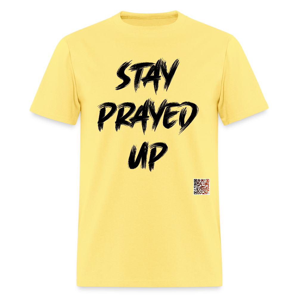 Stay Prayed Up T-Shirt - cornsilk