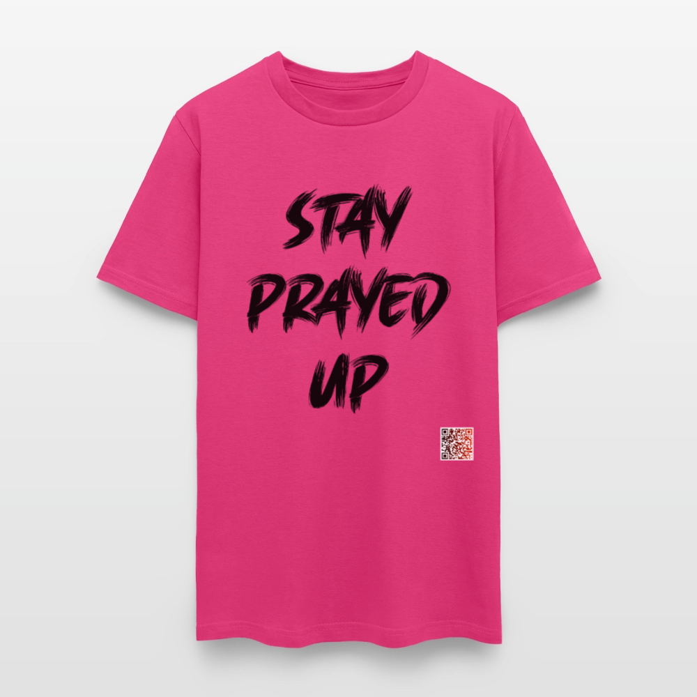Stay Prayed Up T-Shirt - fuchsia