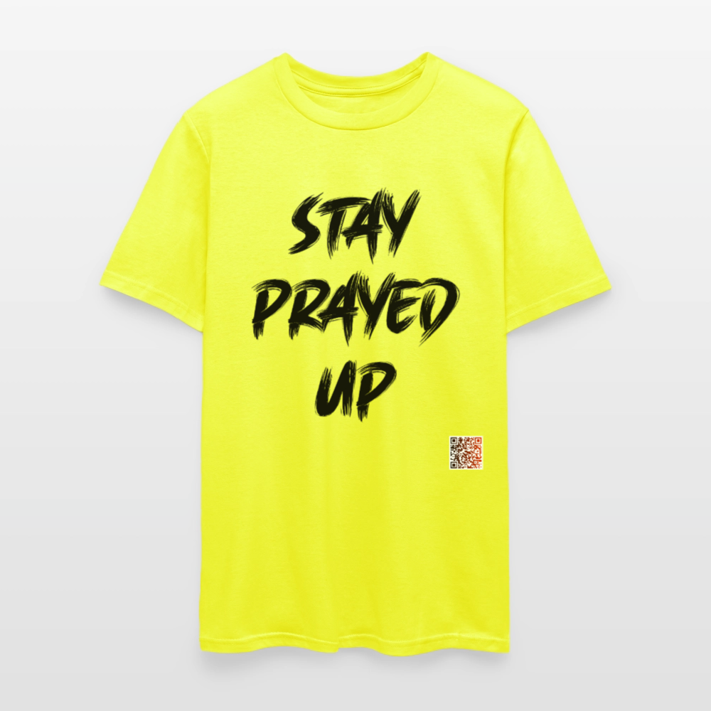 Stay Prayed Up T-Shirt - safety green