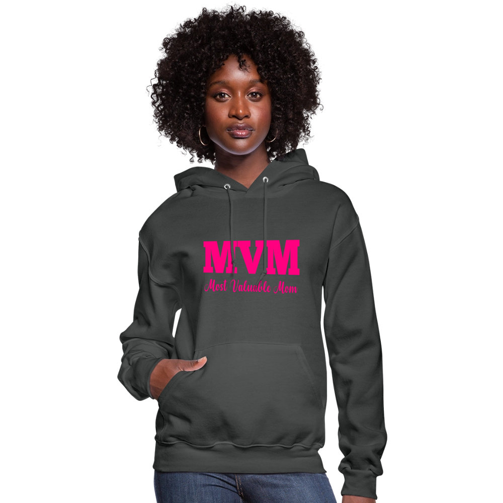 Most Valuable Mom (MVM) Women's Hoodie - asphalt