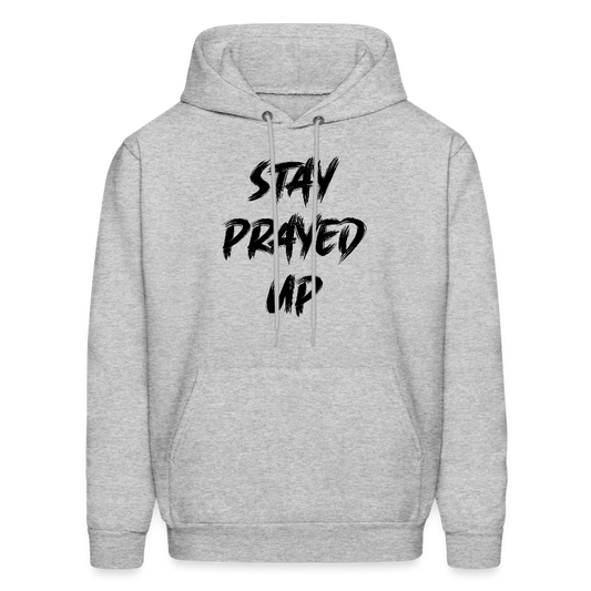 Stay Prayed UpMen's Hoodie - heather gray