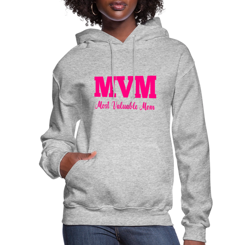 Most Valuable Mom (MVM) Women's Hoodie - heather gray