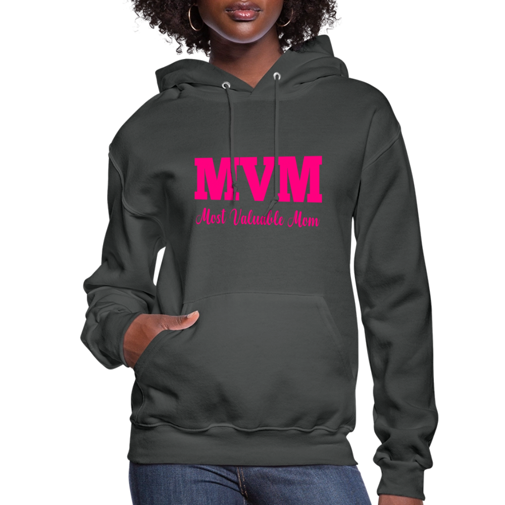 Most Valuable Mom (MVM) Women's Hoodie - asphalt
