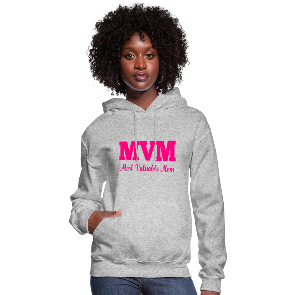 Most Valuable Mom (MVM) Women's Hoodie - heather gray