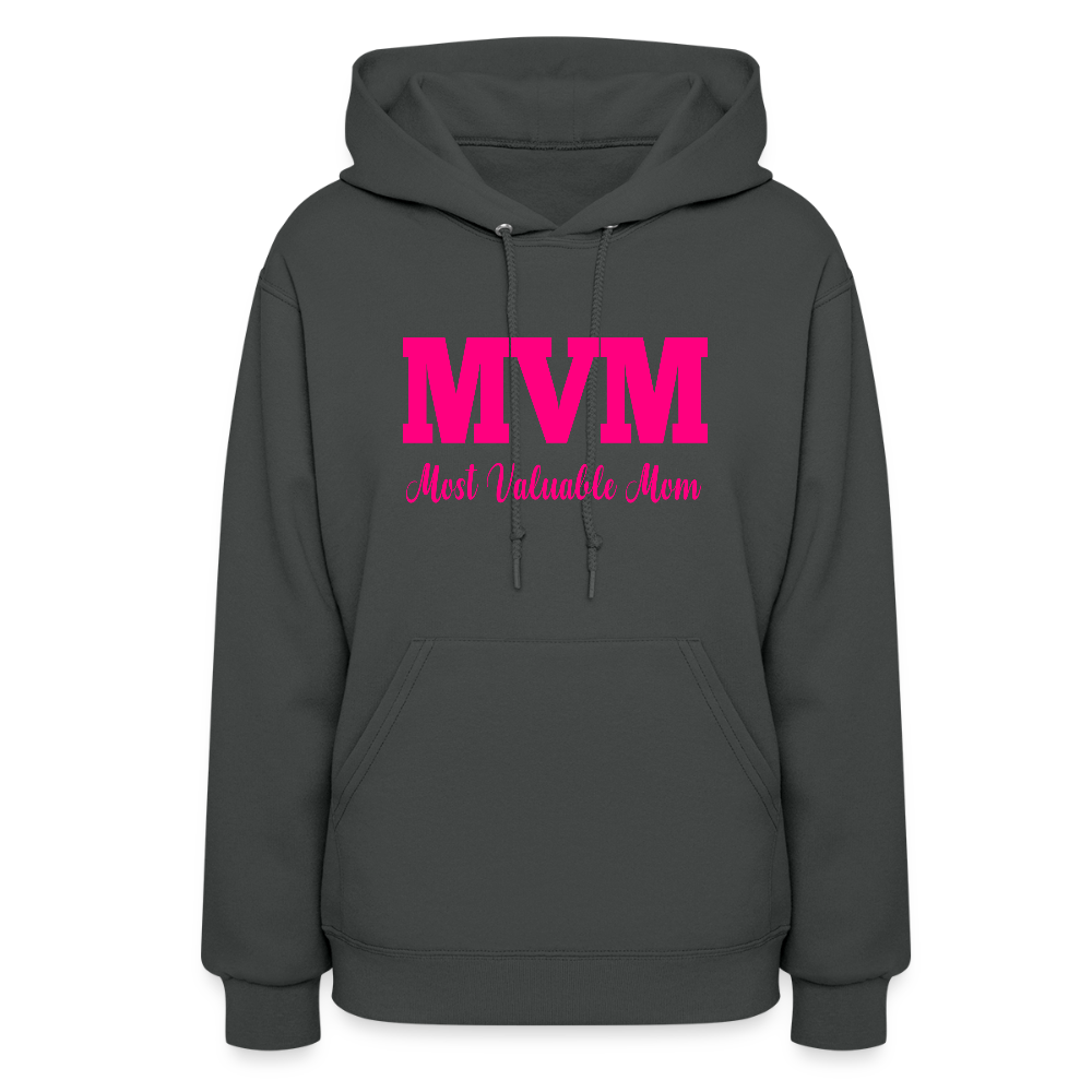 Most Valuable Mom (MVM) Women's Hoodie - asphalt