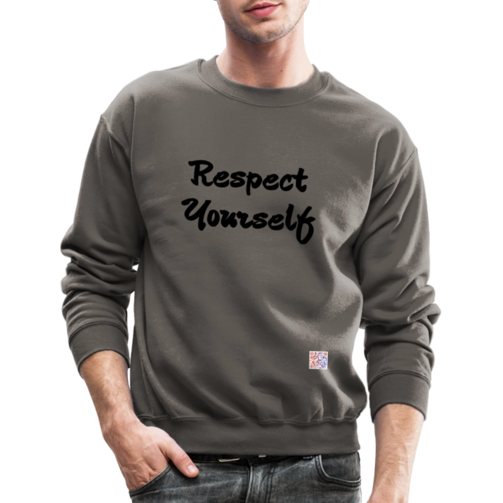 Respect Yourself Crewneck Sweatshirt - asphalt gray
