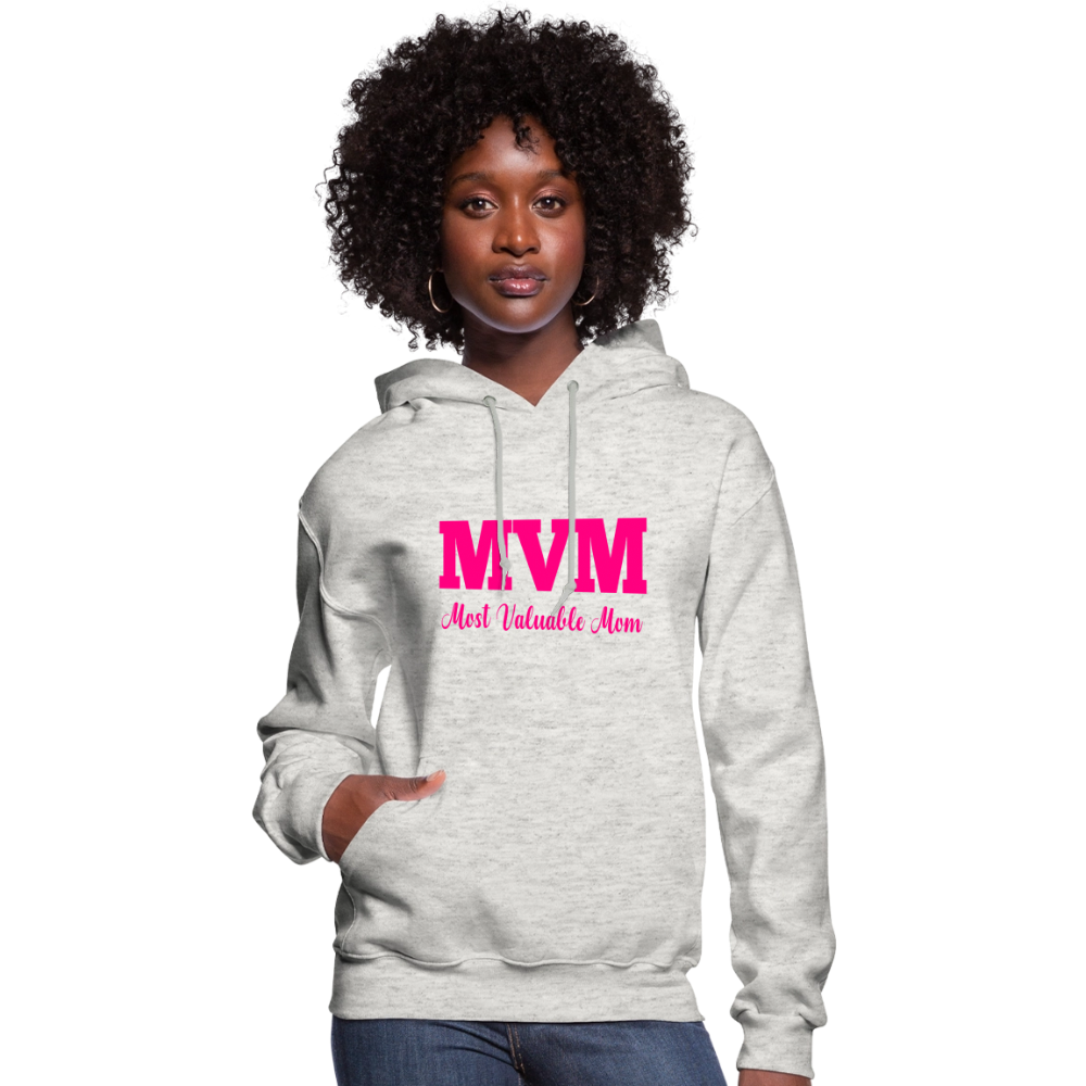 Most Valuable Mom (MVM) Women's Hoodie - heather oatmeal