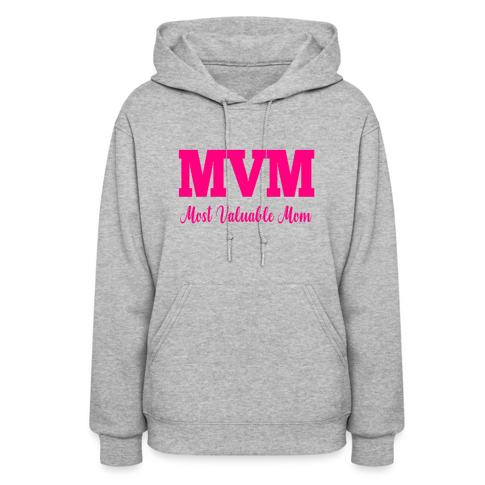 Most Valuable Mom (MVM) Women's Hoodie - heather gray