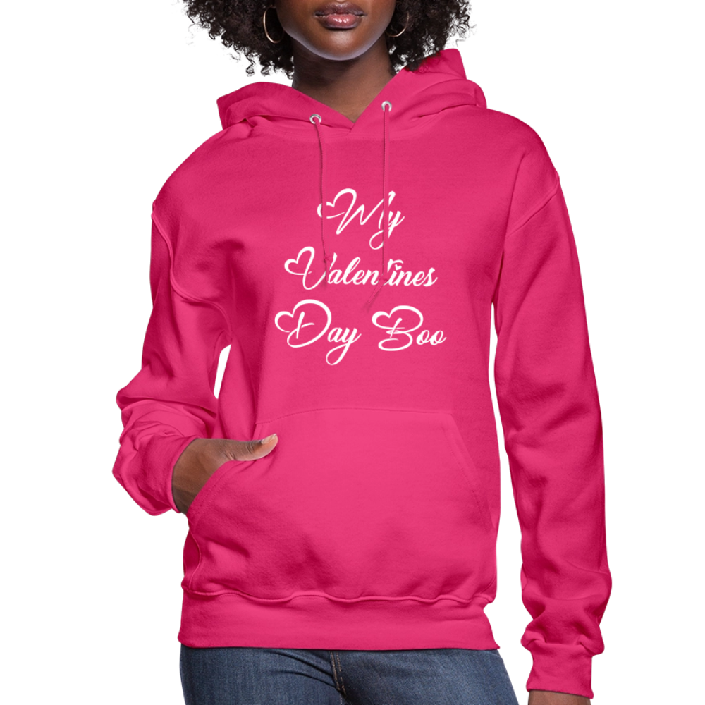 My V-Day Boo Women's Hoodie - fuchsia