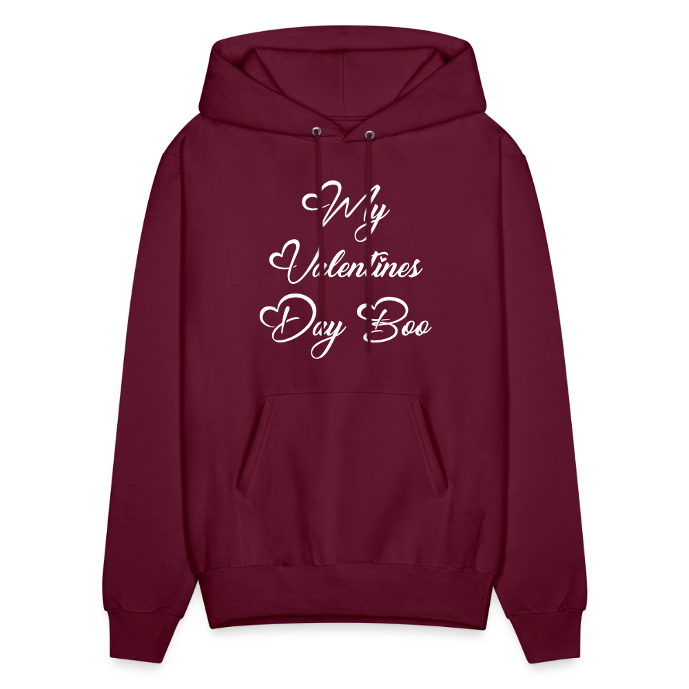 My V-Day Boo Men's Hoodie - burgundy