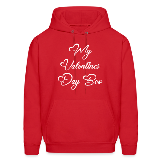 My V-Day Boo Men's Hoodie - red