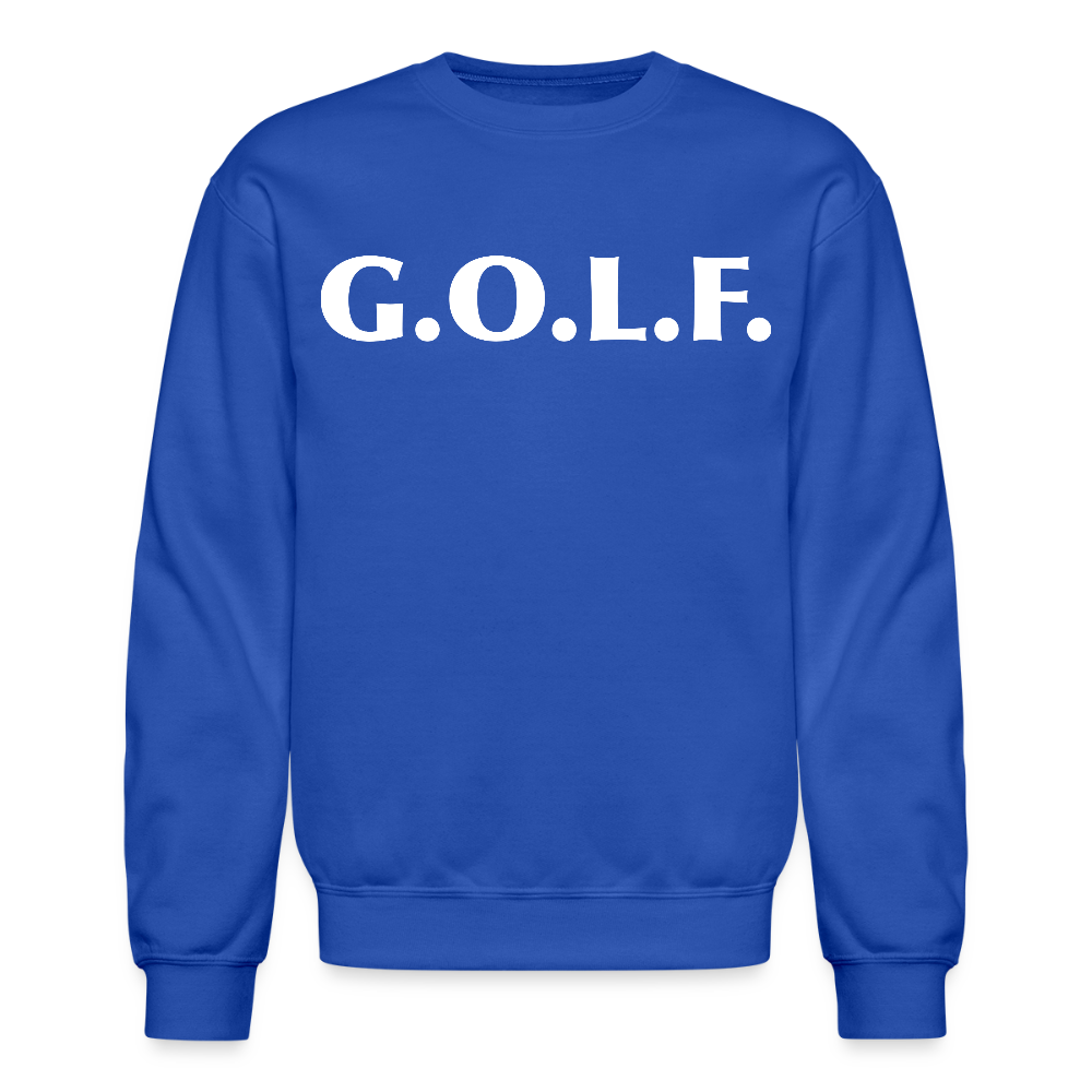 G.O.L.F. Crewneck Sweatshirt - royal blue