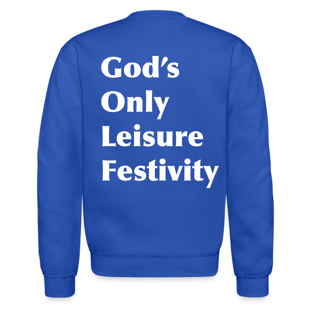 G.O.L.F. Crewneck Sweatshirt - royal blue