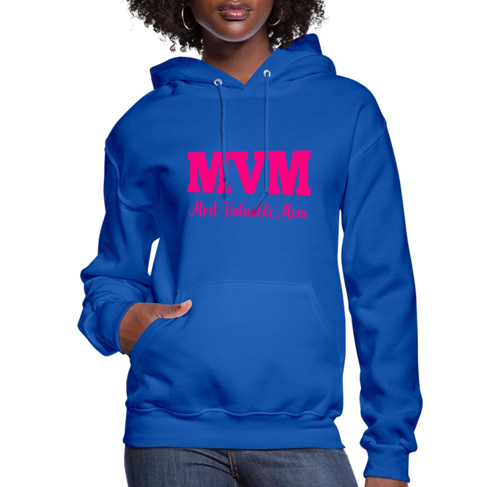 Most Valuable Mom (MVM) Women's Hoodie - royal blue