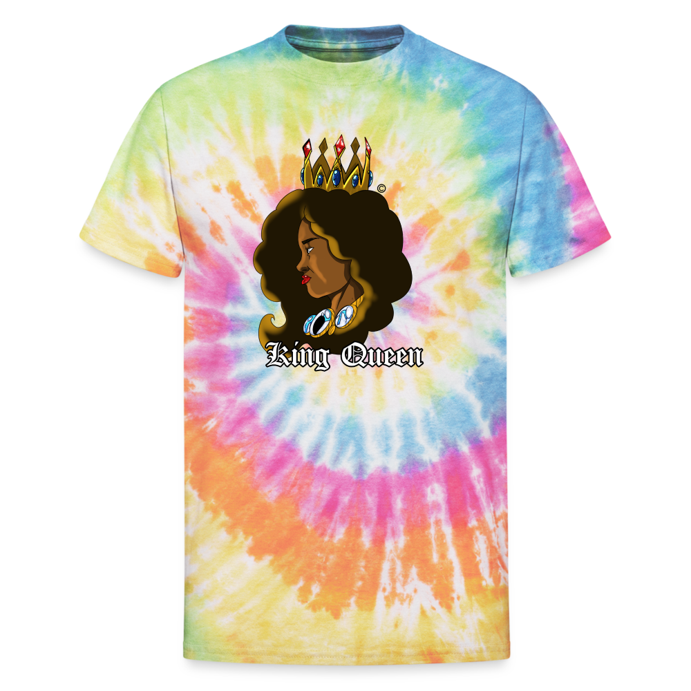 Unisex Tie Dye T-Shirt (Kind Queen) - rainbow