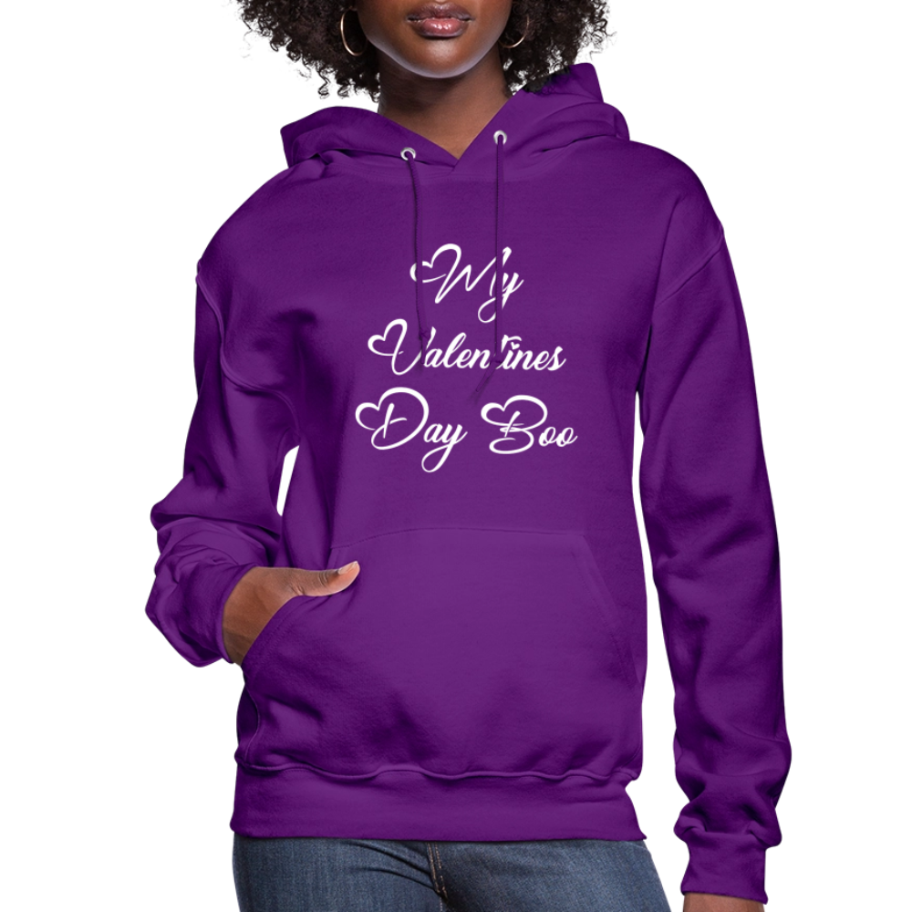 My V-Day Boo Women's Hoodie - purple