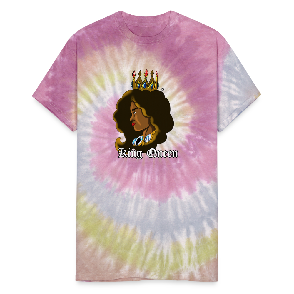 Unisex Tie Dye T-Shirt (Kind Queen) - Desert Rose