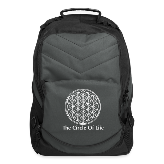 Circle of Life Computer Backpack - charcoal