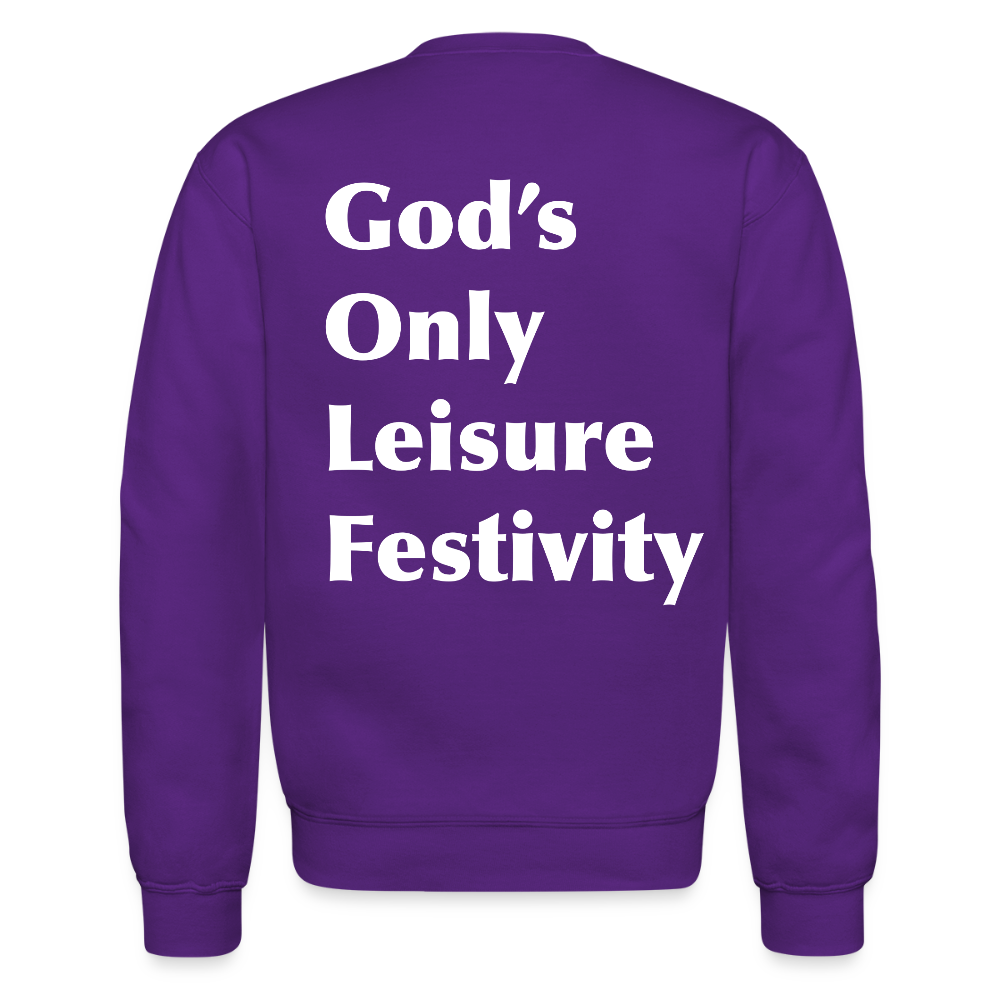 G.O.L.F. Crewneck Sweatshirt - purple