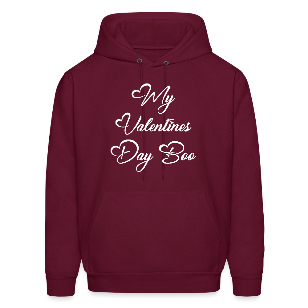 My V-Day Boo Men's Hoodie - burgundy