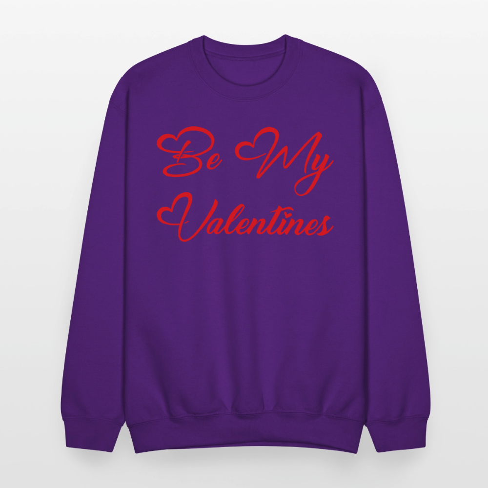 Be My Valentine’s Crewneck Sweatshirt - purple