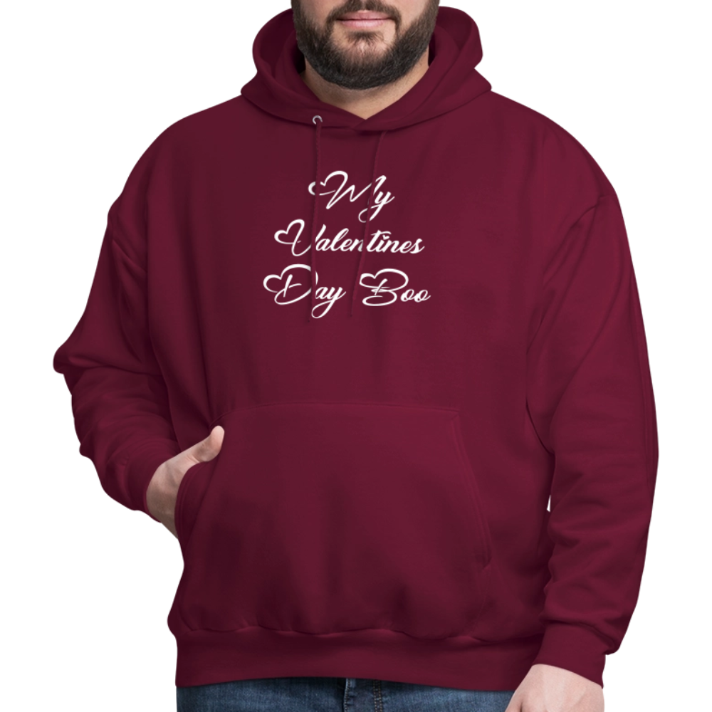 My V-Day Boo Men's Hoodie - burgundy