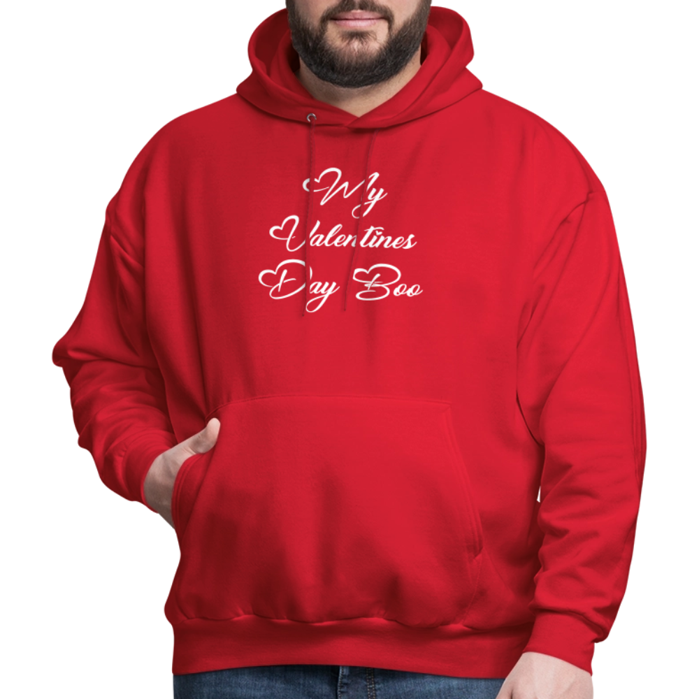 My V-Day Boo Men's Hoodie - red