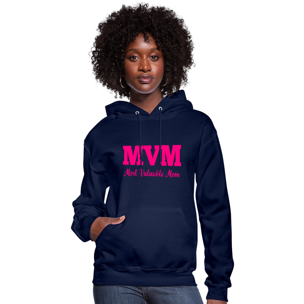 Most Valuable Mom (MVM) Women's Hoodie - navy