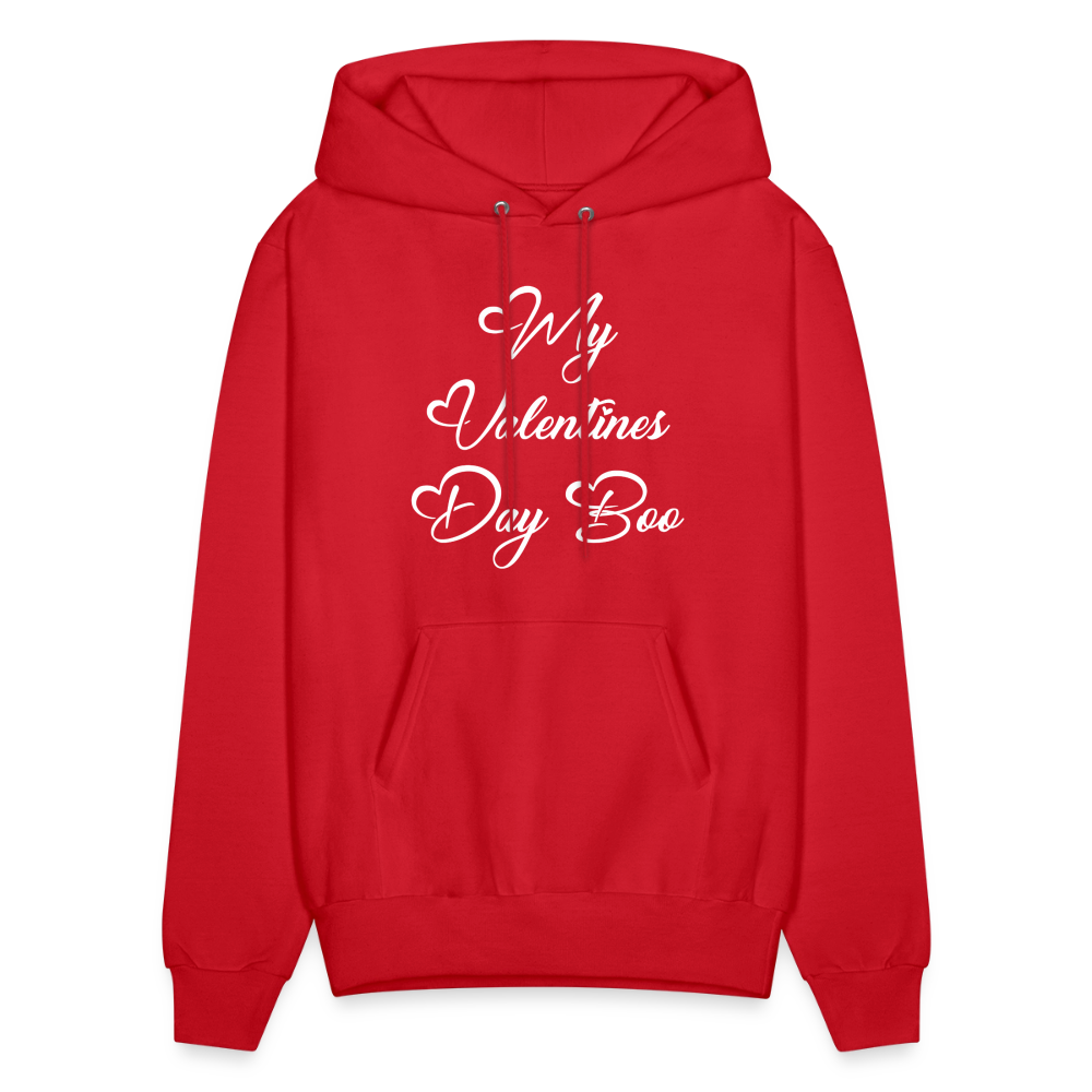 My V-Day Boo Men's Hoodie - red