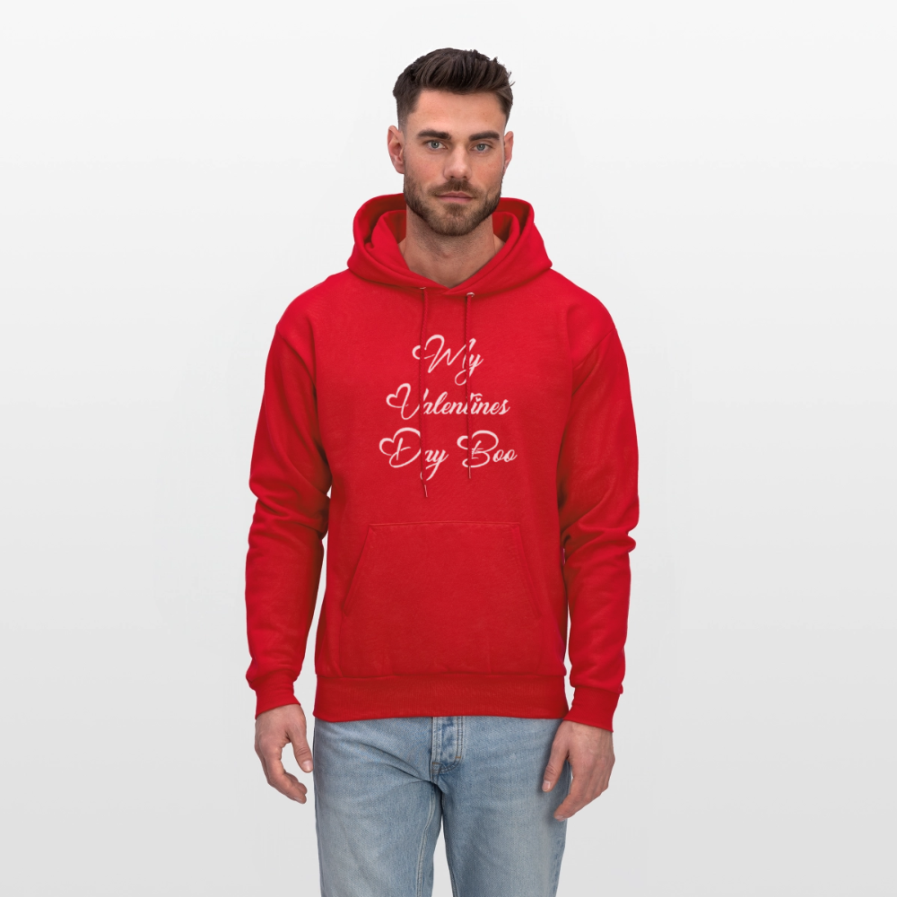My V-Day Boo Men's Hoodie - red
