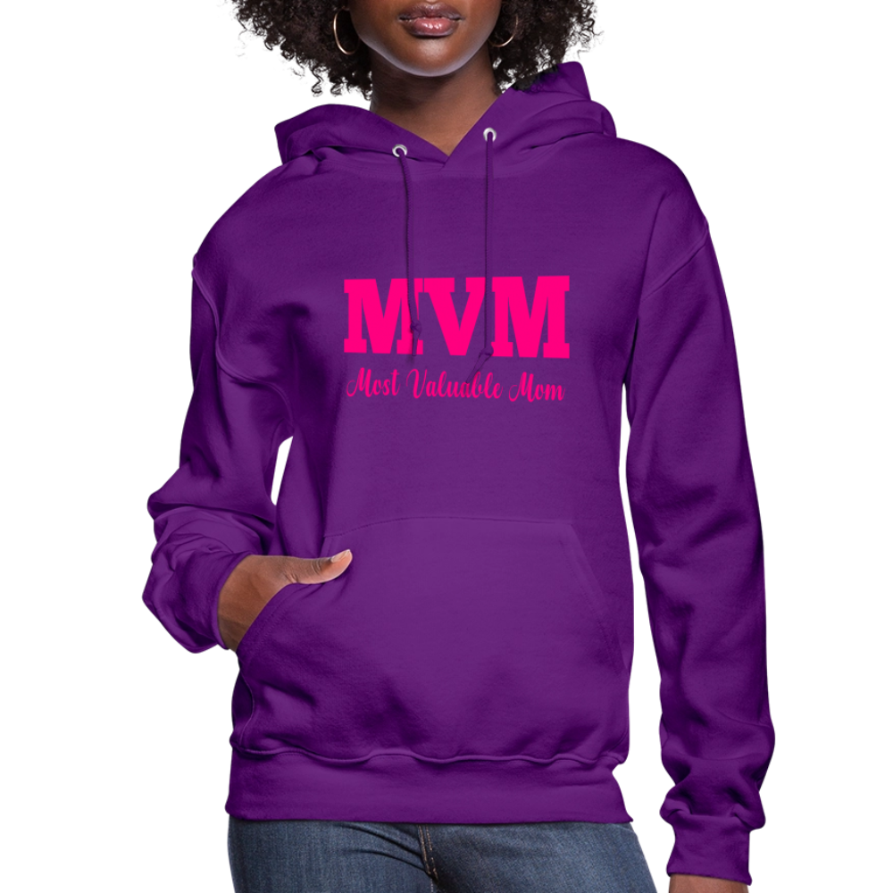 Most Valuable Mom (MVM) Women's Hoodie - purple