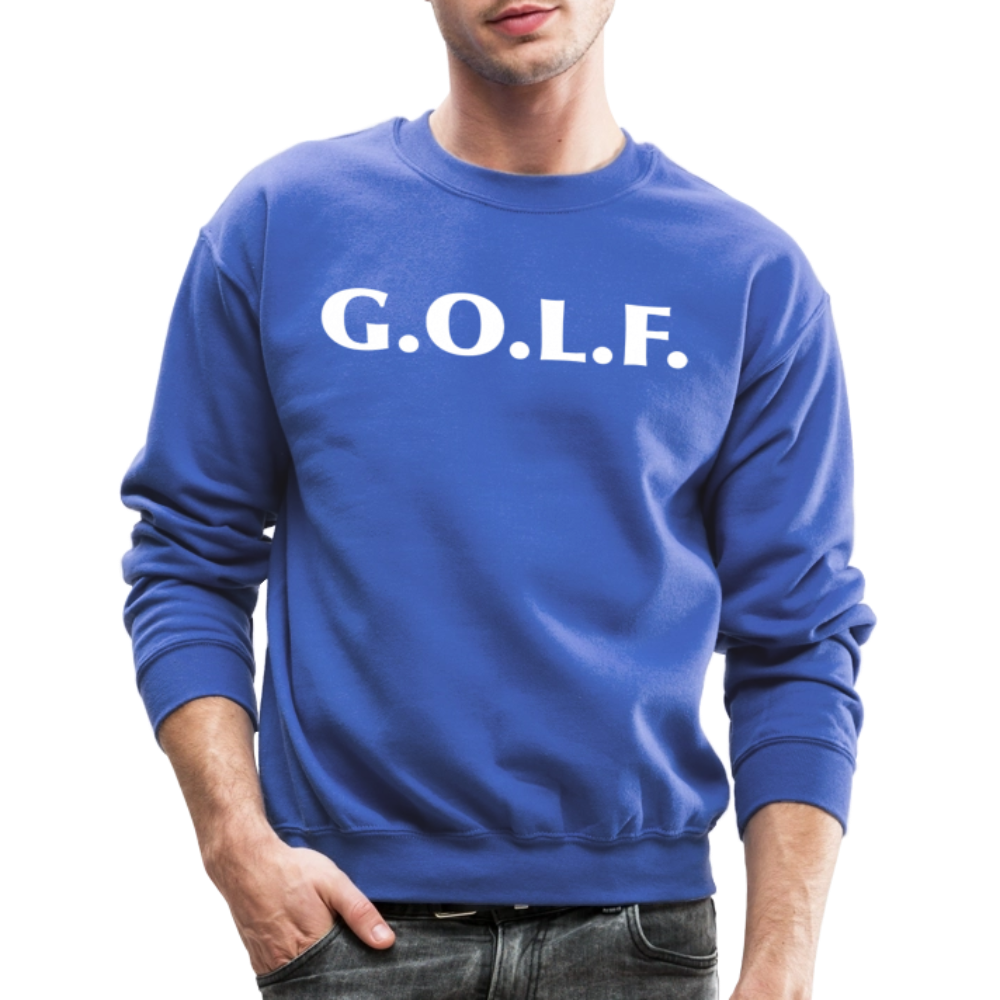 G.O.L.F. Crewneck Sweatshirt - royal blue