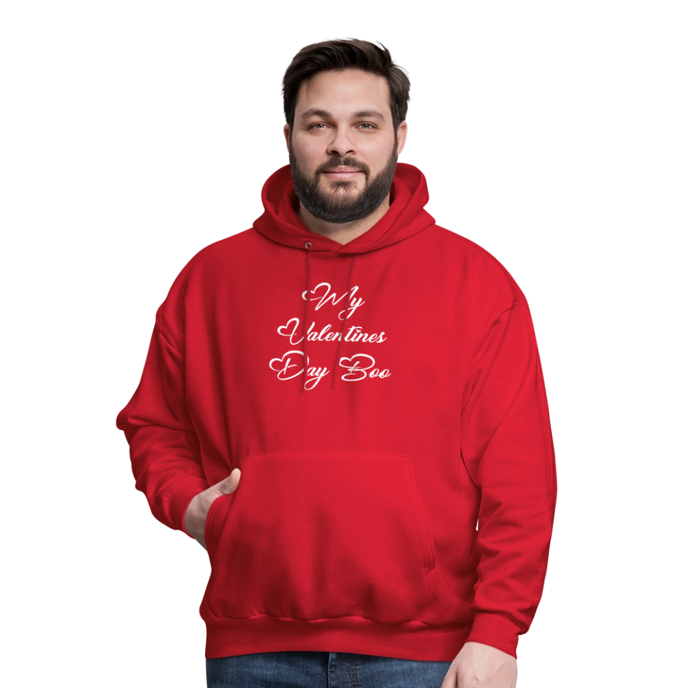 My V-Day Boo Men's Hoodie - red