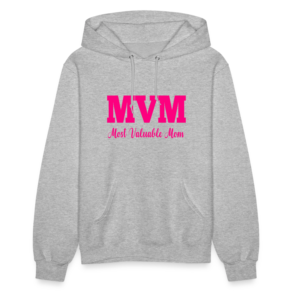 Most Valuable Mom (MVM) Women's Hoodie - heather gray