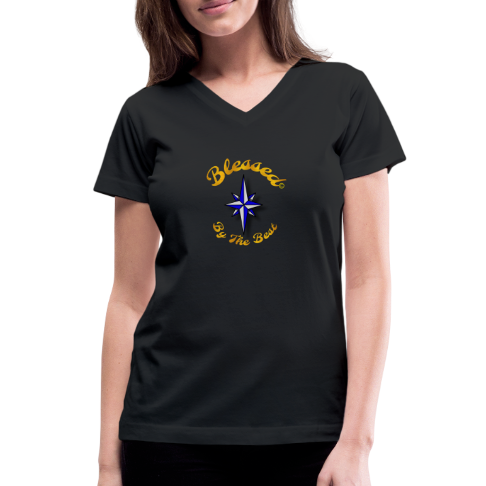 Women's V-Neck T-Shirt - black