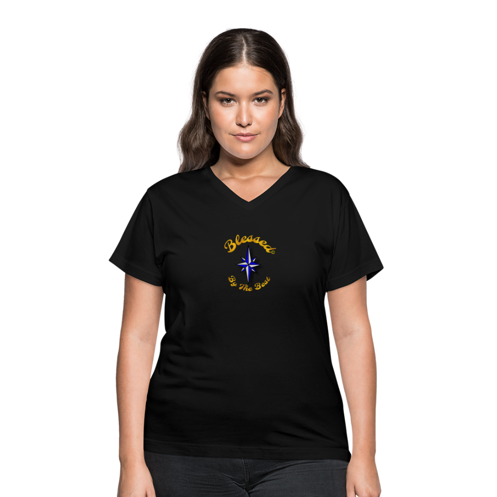 Women's V-Neck T-Shirt - black