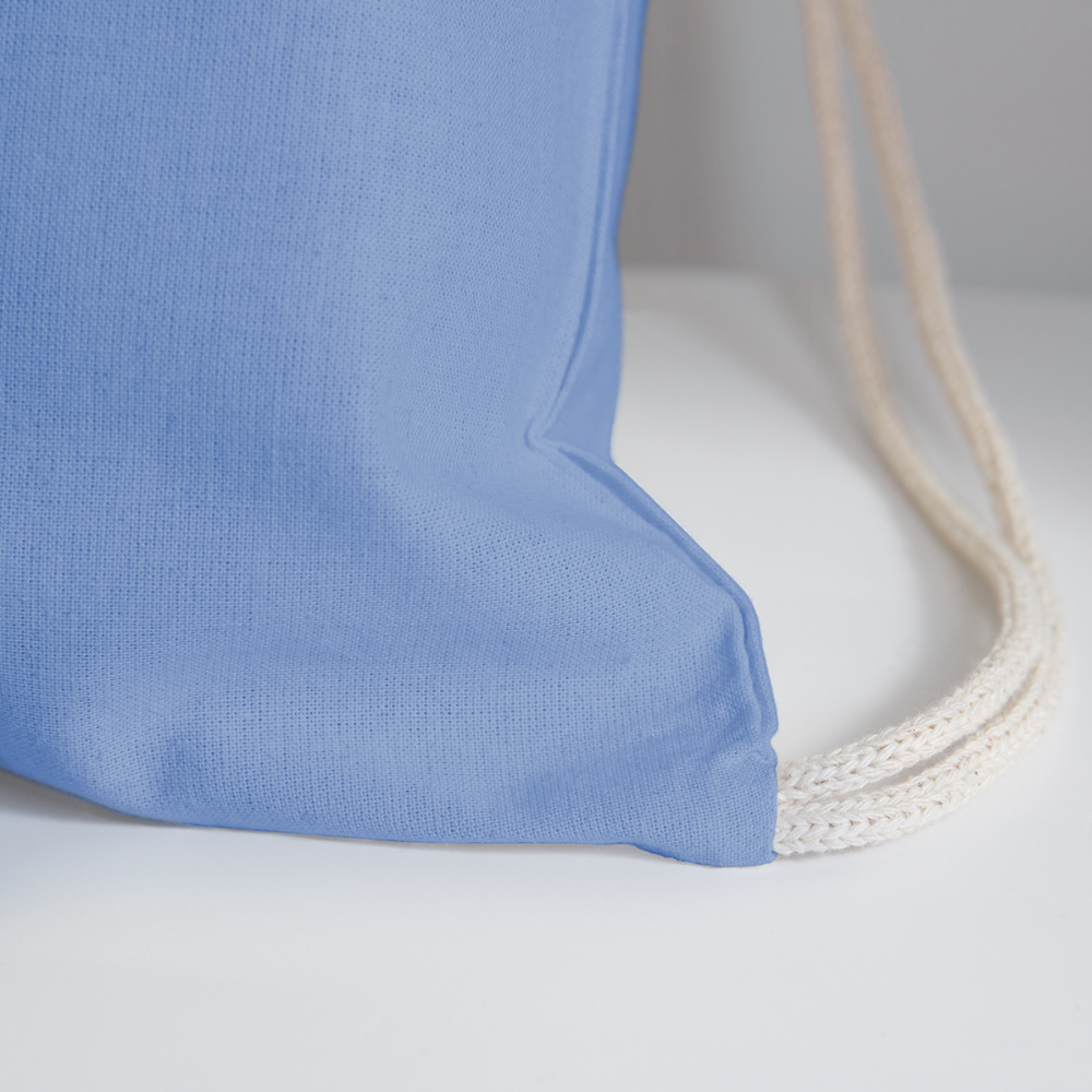 Cotton Drawstring Bag (BBTB) - carolina blue