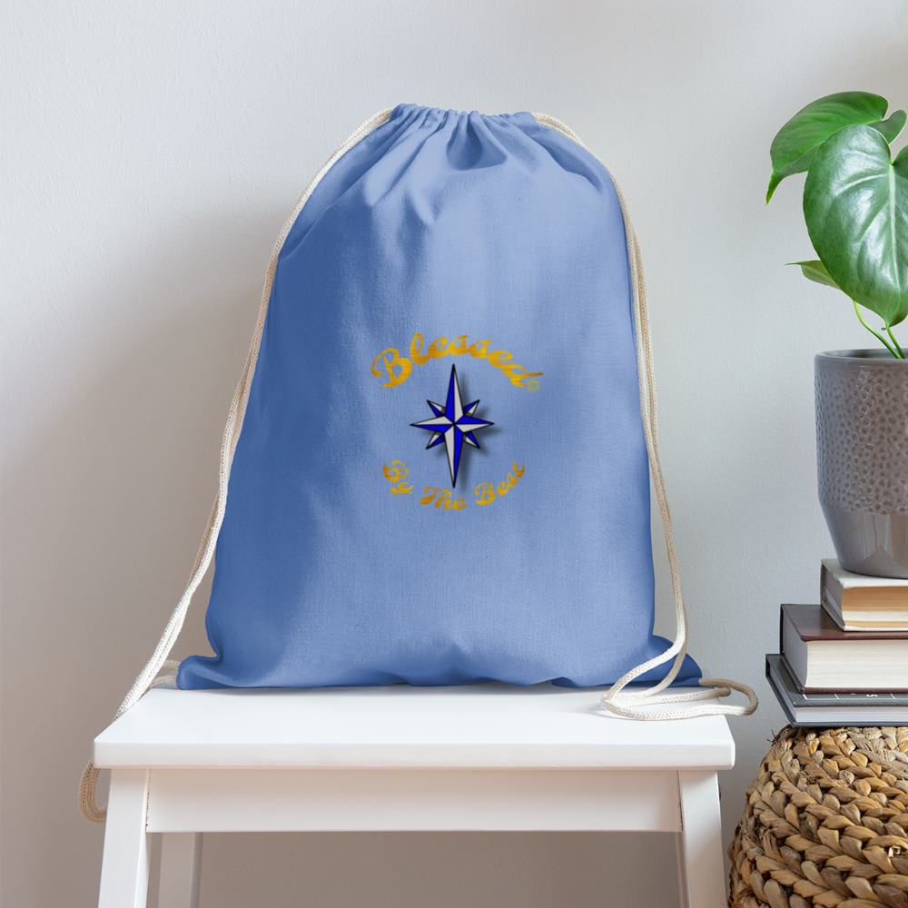 Cotton Drawstring Bag (BBTB) - carolina blue