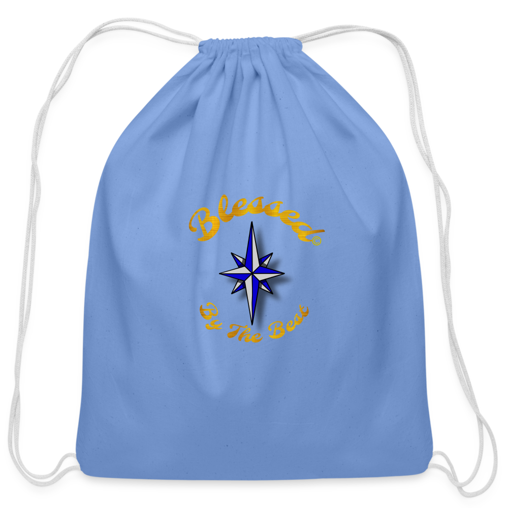 Cotton Drawstring Bag (BBTB) - carolina blue