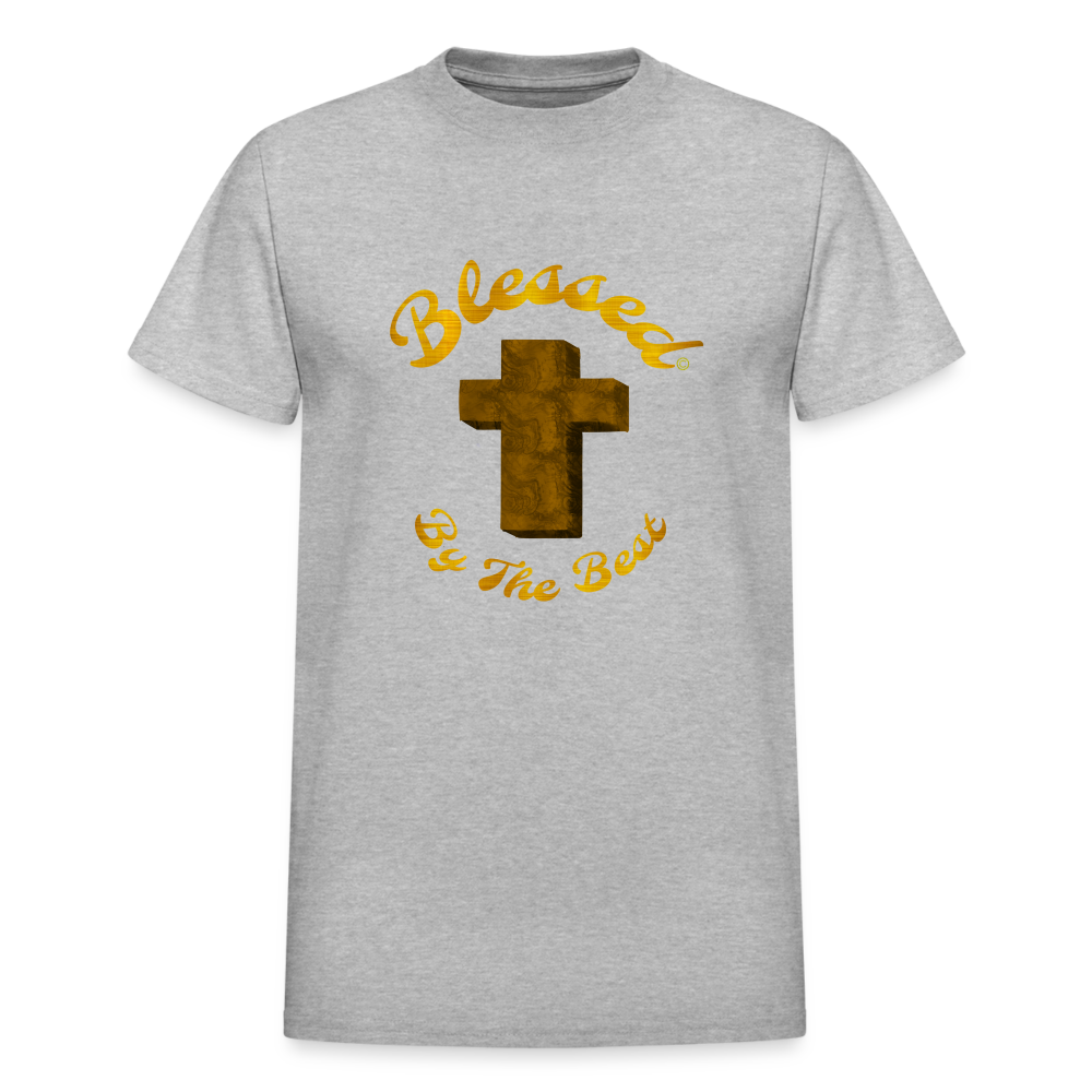 Blessed by the Best ( Cross Design) - heather gray