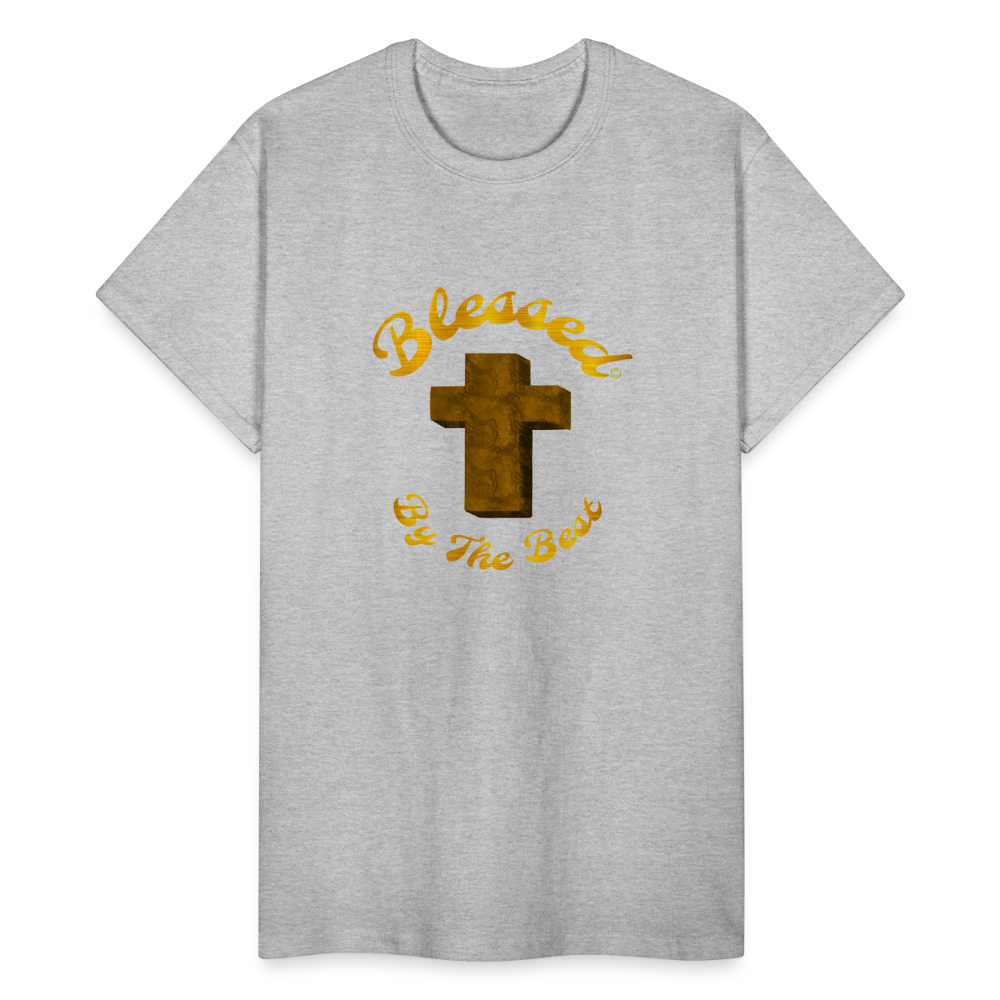 Blessed by the Best ( Cross Design) - heather gray