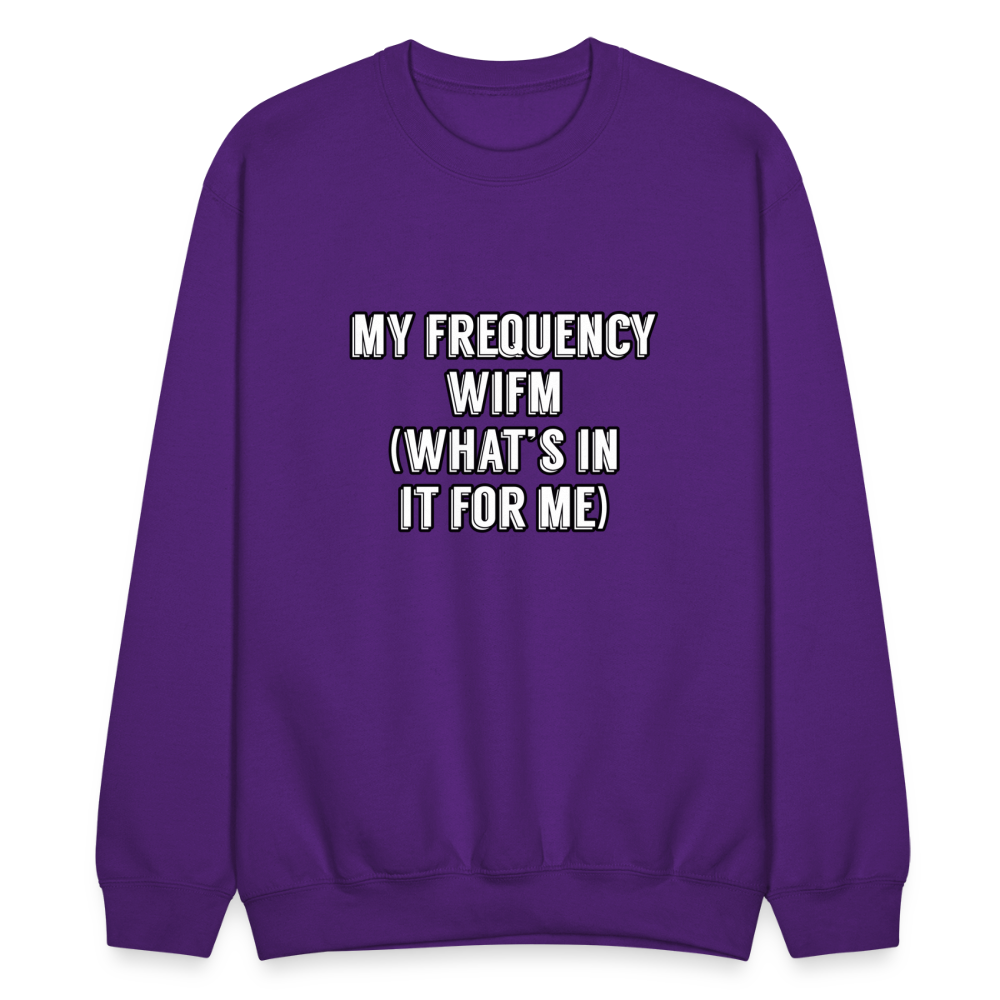 WIFM Crewneck Sweatshirt - purple