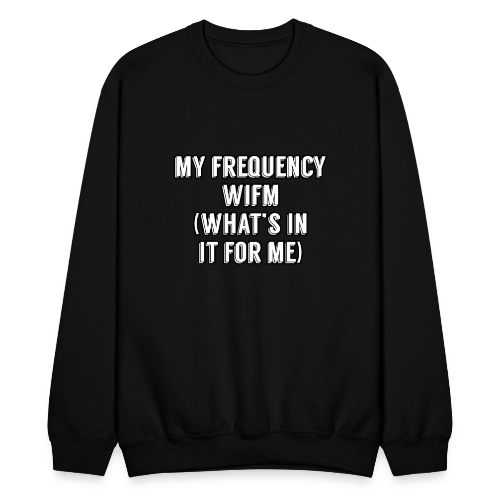 WIFM Crewneck Sweatshirt - black