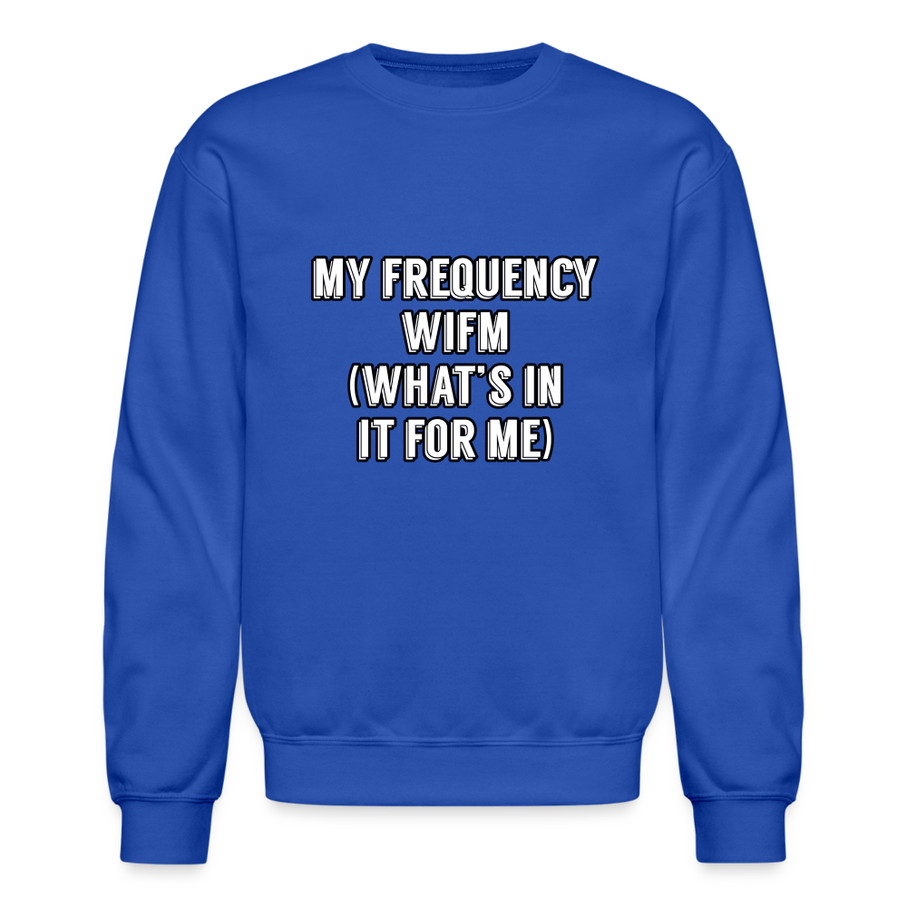 WIFM Crewneck Sweatshirt - royal blue