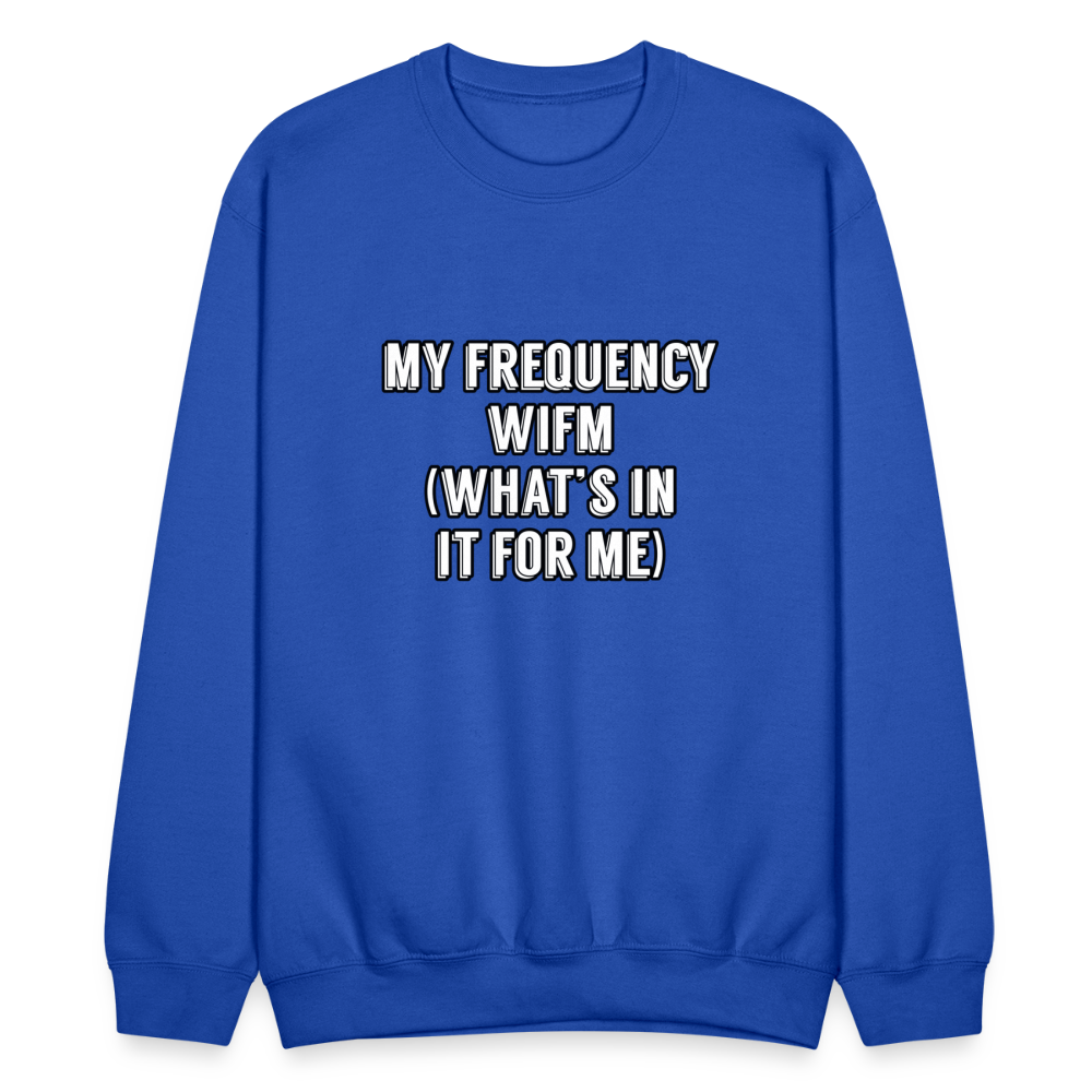 WIFM Crewneck Sweatshirt - royal blue