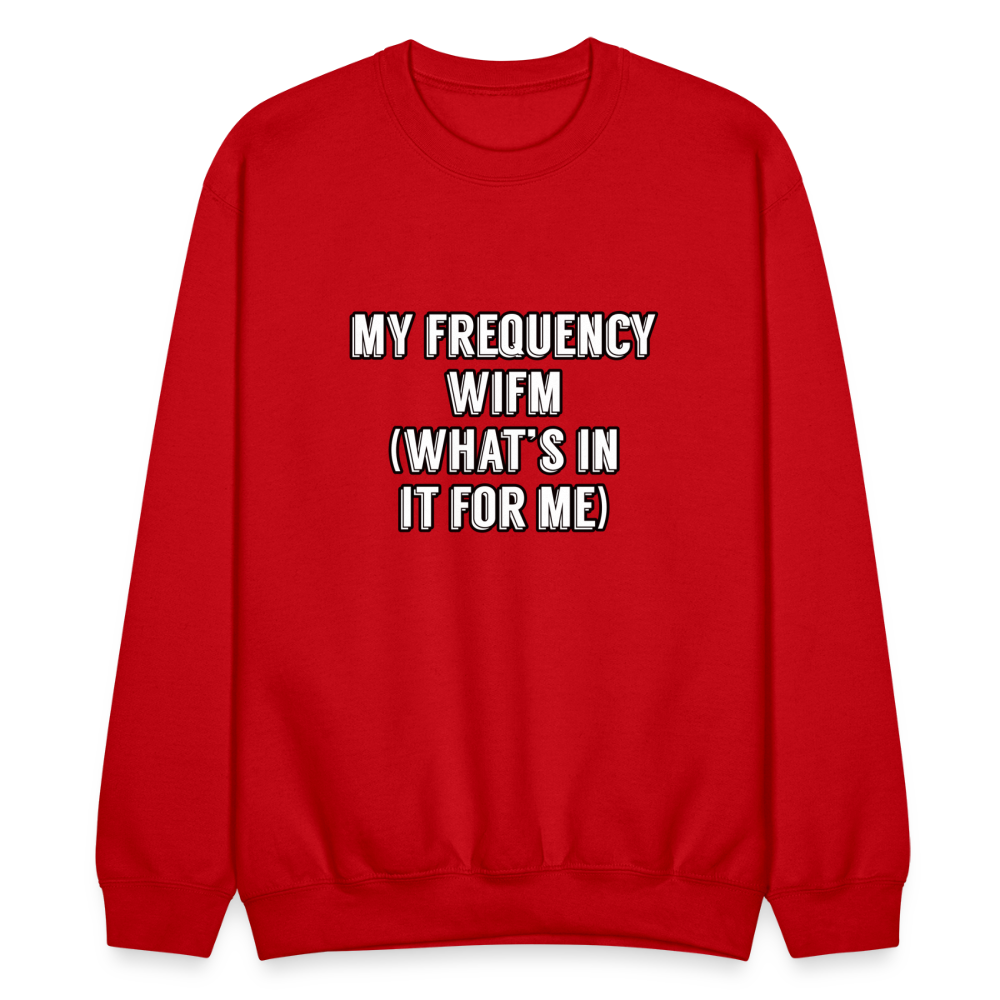 WIFM Crewneck Sweatshirt - red