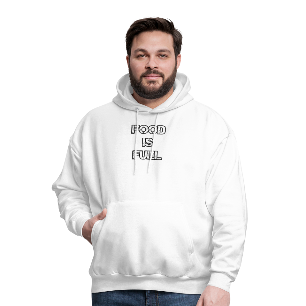 Food Fuel Men's Hoodie - white