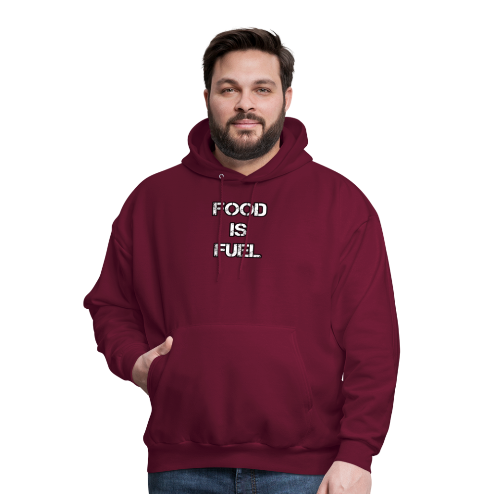 Food Fuel Men's Hoodie - burgundy